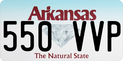 AR license plate 550VVP