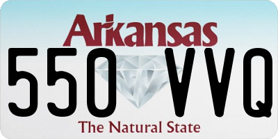 AR license plate 550VVQ