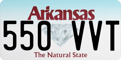AR license plate 550VVT