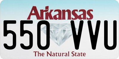 AR license plate 550VVU