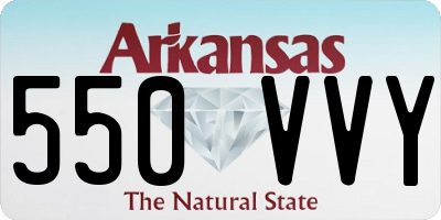 AR license plate 550VVY