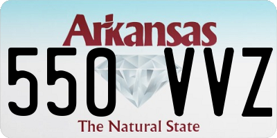 AR license plate 550VVZ