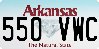 AR license plate 550VWC