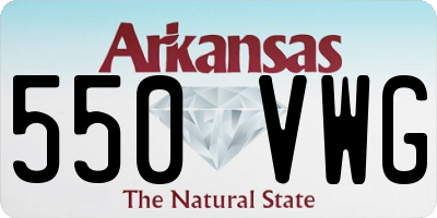 AR license plate 550VWG