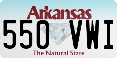 AR license plate 550VWI