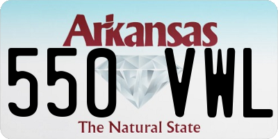 AR license plate 550VWL