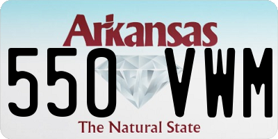 AR license plate 550VWM