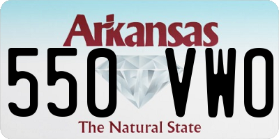 AR license plate 550VWO