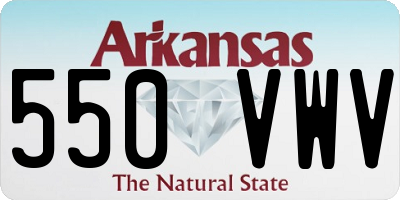 AR license plate 550VWV