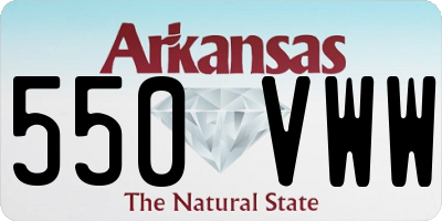AR license plate 550VWW
