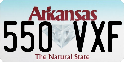AR license plate 550VXF