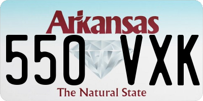 AR license plate 550VXK