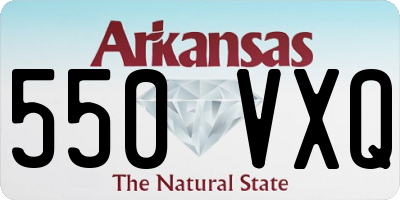 AR license plate 550VXQ