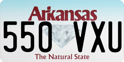 AR license plate 550VXU