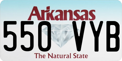AR license plate 550VYB