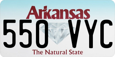 AR license plate 550VYC
