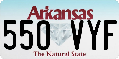 AR license plate 550VYF