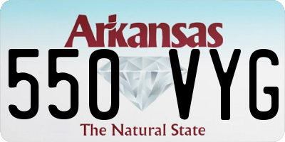 AR license plate 550VYG