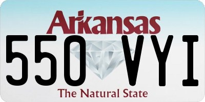 AR license plate 550VYI
