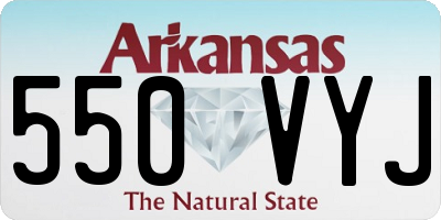AR license plate 550VYJ