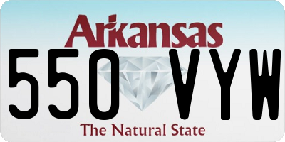 AR license plate 550VYW