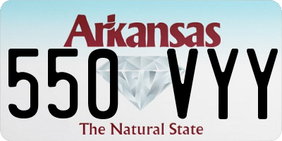 AR license plate 550VYY