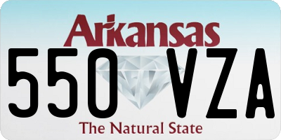 AR license plate 550VZA