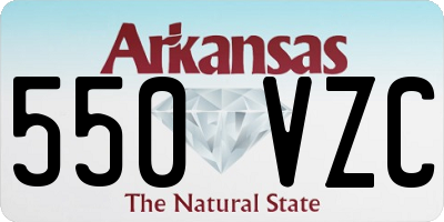 AR license plate 550VZC