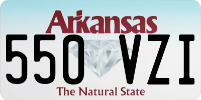 AR license plate 550VZI