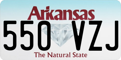 AR license plate 550VZJ
