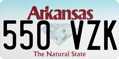 AR license plate 550VZK