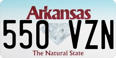 AR license plate 550VZN