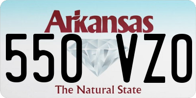 AR license plate 550VZO