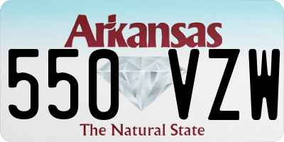 AR license plate 550VZW