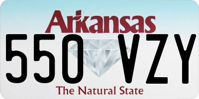 AR license plate 550VZY