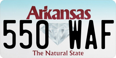AR license plate 550WAF