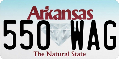 AR license plate 550WAG