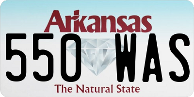 AR license plate 550WAS