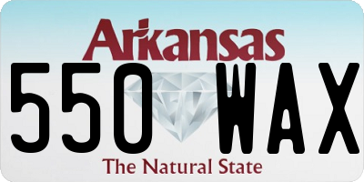 AR license plate 550WAX
