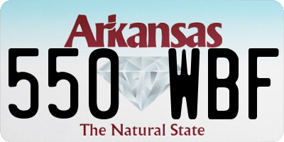 AR license plate 550WBF