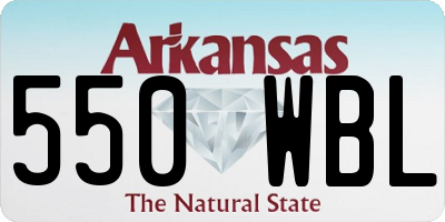 AR license plate 550WBL