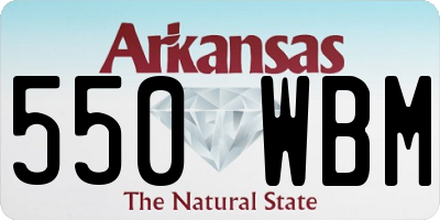 AR license plate 550WBM