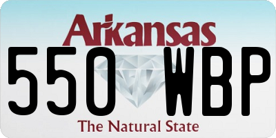 AR license plate 550WBP