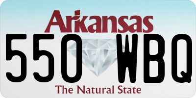 AR license plate 550WBQ