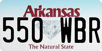 AR license plate 550WBR