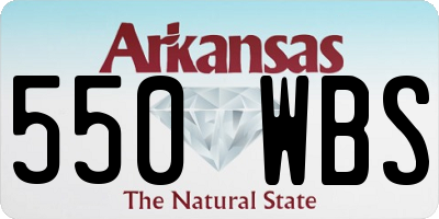 AR license plate 550WBS