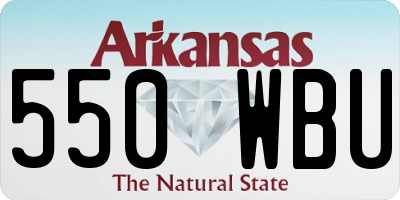 AR license plate 550WBU
