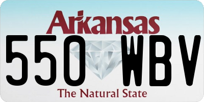 AR license plate 550WBV