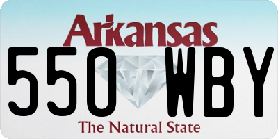 AR license plate 550WBY