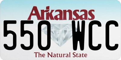 AR license plate 550WCC